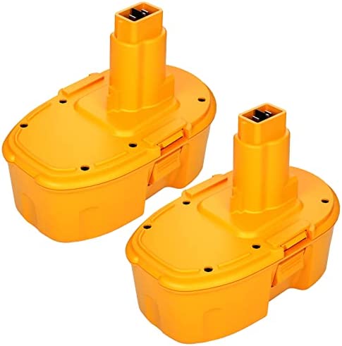 4500mAh 18 Volt Replacement Battery DC9098 DC9096 Ni-Mh Compatible with Dewalt 18V Battery XRP DC9096 DC9098 DC9099 DW9095 DW9096 DW9098 18V XPR Cordless Power Tools 2Pack (Yellow)