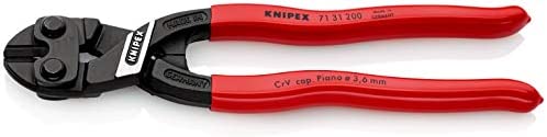 8″ Knipex Cobolt Compact Bolt Cutter w/Recess, Plastic Grip