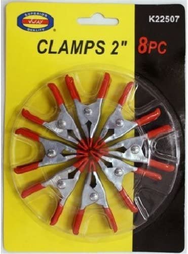 8 Pack 2″ Mini Spring Clamps