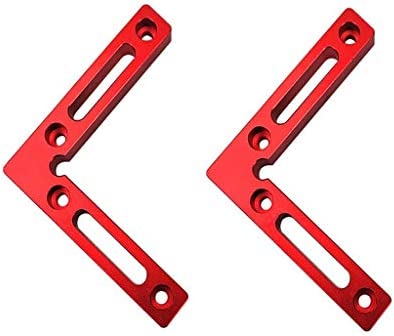 90 Degree 4.7″ x 4.7″ Positioning Squares (Pack of 2 Pieces), Aluminium Alloy Corner Clamping Square, Right Angle Clamps Woodworking Carpenter Tool