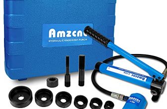 AMZCNC Hydraulic Knockout Punch Electrical Conduit Hole Cutter Set KO Tool Kit 1/2 to 2 inch (8T(1/2"-2"))