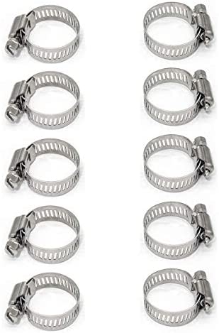 Adjustable Stainless Steel Worm Gear Hose Clamps (18-32mm)