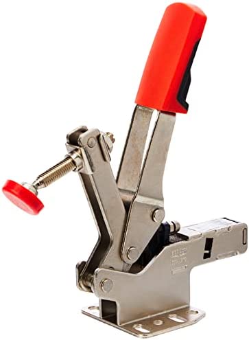 BESSEY STC-HH70 Horizontal Auto-Adjust Toggle Nickel Plated Clamp, Silver