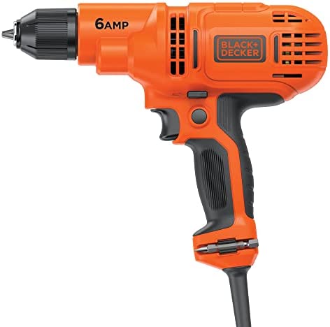 BLACK+DECKER 6.0 Amp 3/8 in. Electric Drill/Driver Kit (DR340C)