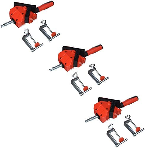Bessey Tools WS-3-2K 90 Degree Angle Clamp for T Joints and Mitered Corners, 3 Pack.