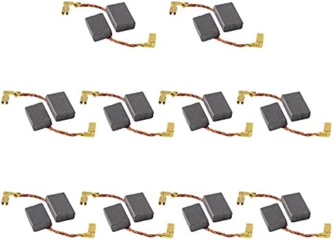 Bonsicoky 20Pcs Electric Carbon Brushes, Motor Brush Power Tool Replacement Part for Electric Drills, Polishers, Engravers (16mm x 11mm x 5mm)