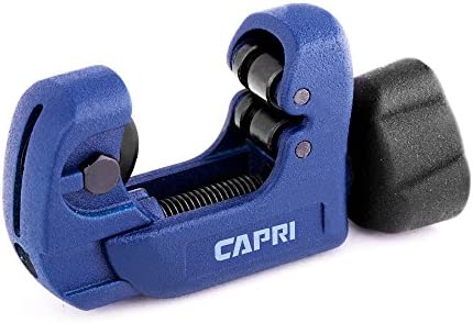 Capri Tools MiniKlinge Mini Tube Cutter, Klinge Close Quarters with 1/8″ to 1-1/8″ OD, Blue