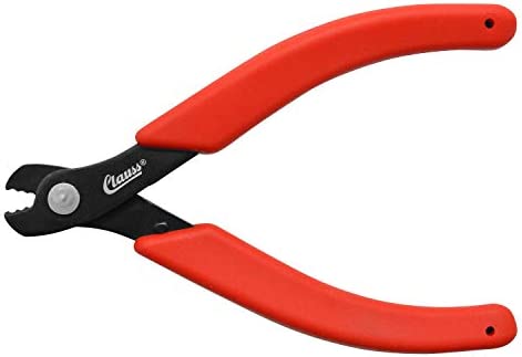 Clauss Snapper Wire Cutters with Round Points, Red, 5.75″