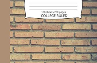 Composition Book: Brick Wall Pattern 1: Blank College Ruled Notebook