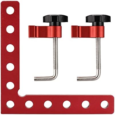 Corner Clamps for Woodworking, 90 Degree Clamp, Right Angle Clamp 4.7″ x 4.7″, Aluminum Alloy Clamping Squares for Woodworking