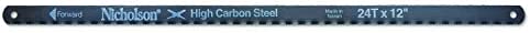 Crescent Nicholson 63268 Replacement Shatterproof Hacksaw Blade SS1224 12″ x 24 TPI – 2/Pk