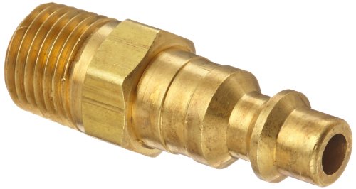 Dixon Valve D2M2-B Brass Industrial Interchange Pneumatic Fitting, Nipple, 1/4″ Coupling x 1/4″ – 18 NPTF Male Thread