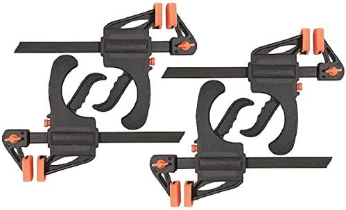 EDMBG Set of 4-24″ Ratcheting Bar Clamp, 2.5″ Throat Depth, Nylon Handle w/Trigger