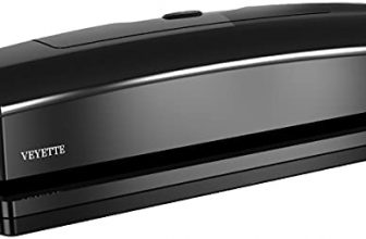 Electric 3 Hole Punch, VEYETTE Black Fast Hole Puncher 20 Sheets,Use AC or 6 AA Battery