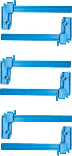 Excel Blades 3 Inch Plastic Bar Adjustable Clamps for Diorama, Modeling Clamps, Hobby Tools for Model Building, Miniature Plastic Clamp, Made in USA, 6 Pack