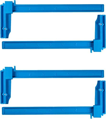 Excel Blades 7 Inch Plastic Bar Clamps, Adjustable for Hobby, Modeling Clamps, Hobby Tools for Model Building, Miniature Plastic Clamp, Made in USA, 4 Pack