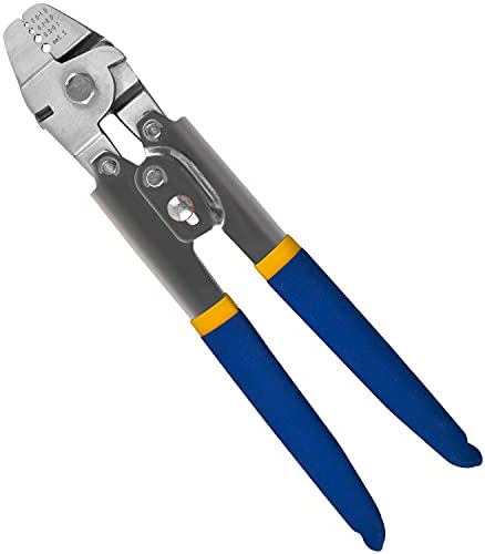 FUSIGO Heavy Duty Wire Rope Crimping Tool, Fishing Crimp Pliers with Cutters Stainless Steel Crimper Wire Cutter from 0.1mm to 2.2mm