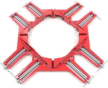 FarBoat 4Pcs Right Angle Clamps Corner Holder 90 Degree Woodworking Frame Clamp DIY Tools for Picture Photo Fish Tank Frame (Red)