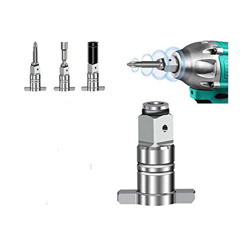 Four Square Sleeve Shaft Dualuse Square T-shaft,Electric Brushless Impact Wrench Shaft,Cordless Wrench Part,Electric Wrench Electric Drills Accessory, Power Tool Accessory (Dual-use 1PC)