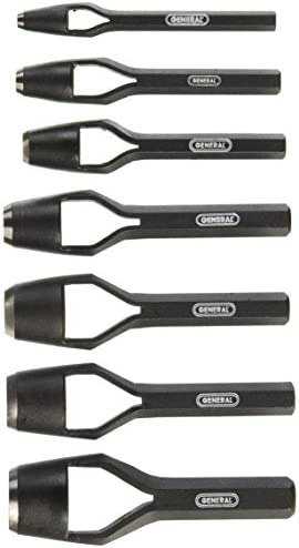 General Tools 1271ST Arch Punch Set, 7 Piece Set, 1/4 Inch to 1 Inch