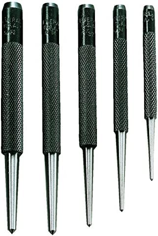 General Tools SPC74 Round Shank Center Punches, Set of 5