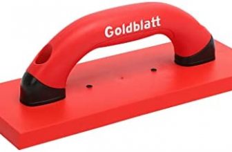 Goldblatt 4" x 10" Grout Float - Extra Clean Rubber Grout Float, Floor & Tile Urethane Grout Tools with Soft-Grip Handle for Masonry, Concrete, Stucco, Drywall