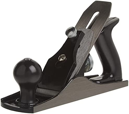 GreatNeck C4 Bench Jack Plane (9 Inch), 2 Inch Cutter, Adjustable to Control the Blade, Cast Iron Body, Quality Plastic Ergonomic Handles