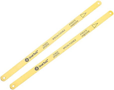 GreatNeck GF211 10 Inch 24 TPI Standard Hacksaw Blades – 2 Pack
