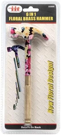 IIT 33500 Includes hammer 6 In 1 Floral Brass Hammer,