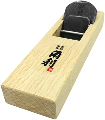 KAKURI Woodworking Japanese Block Plane 42mm, Manual Hand Size Mini KANNA Wood Planer, 1.6 × 7.0 ×2.1 inches (41932)