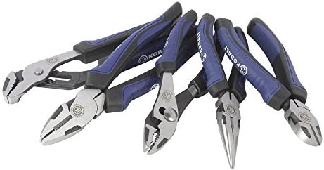WORKPRO Premium 8” Needle Nose Pliers, Paper Clamp Precision, Heavy-Duty CRV Steel, Large Soft Grip with Wire Cutter, Long Nose Cutting Pliers, W031269