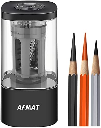 Long Point Pencil Sharpener, Artist Pencil Sharpener Automatic, Electric Charcoal Pencil Sharpener for Artists, Art Pencil Sharpener for 6-8.5mm Drawing /Sketching/Colored Pencils