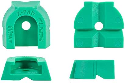 MICROJIG MATCHFIT X-Pad (4-Pack) Accessory for MATCHFIT Dovetail Clamps, Green (X-PAD-K4)