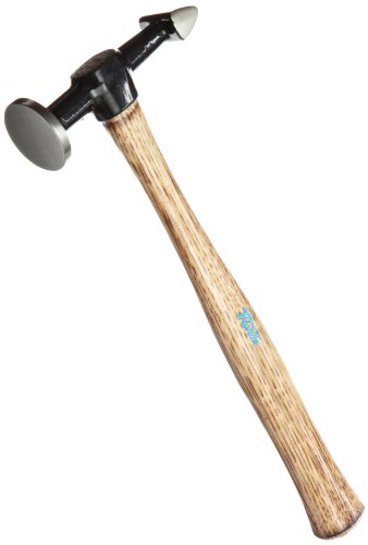 Martin 168G Round Face Cross Peen Finishing Body Hammer with Wood Handle, 12″ Overall Length
