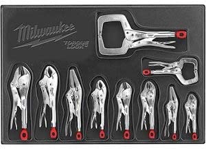 Milwaukee (MLW48223690) 10 Pc. Locking Plier Auto Kit