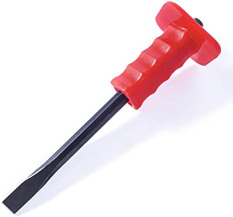 Monkey King Bar-12IN Flat Chisel/Cold Chisel With Hand Protection, Heavy Duty Flat Chisel for Remove Cement,Motrtar
