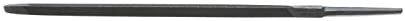 Nicholson Triangular Double Extra Slim Taper Hand File Without Handle, Single Cut, American Pattern, 6″ Length