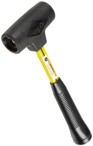Nupla SPI-156 Quick Change Impax Power Drive Dead Blow Hammer Without Tips, C Grip, 12.5″ Long Handle