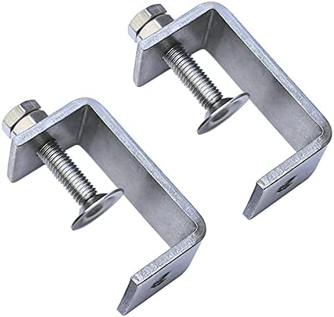 OBPSFY 2 Pcs C Clamp Tiger | 304 Stainless Steel C-Clamp Heavy Duty Woodworking Clamp Set | 65MM/2.6Inch Tiger Clamp Clip with Wide Jaw Openings for Welding/Carpenter/Building/Household