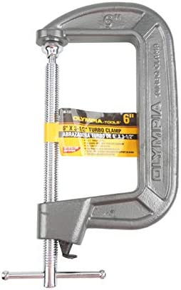 Olympia Tools 6×3-1/2In Turbo Clamp, C-Clamp, 38-152