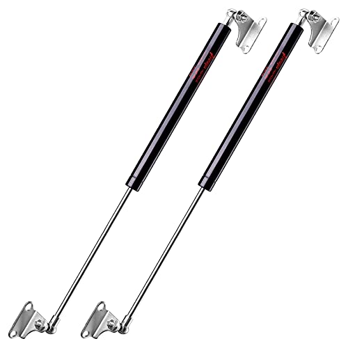 PAMAGOO 23 in Gas Spring Struts 150 lbs 667N Per Strut with L-Type Mounting Brackets Lift Support for RV Bed Toolbox Lid Window Door Heavy Equipment(Suitable Weight 120~165 lbs) 2 Pack
