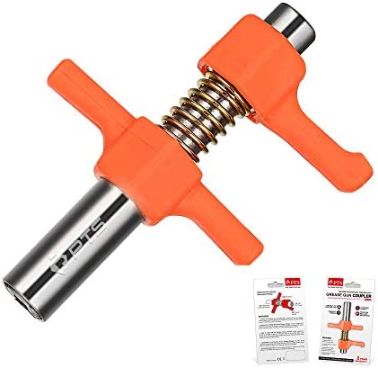 PTS PRO TOOLS SOLUTION Grease Gun Coupler Quick Connect Attachment, Locked and Sealed Up to 10,000 PSI, Universal Fit for Manual, Battery, and Pneumatic Tools