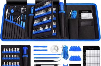 Precision Screwdriver Set, SHOWPIN 191 in 1 Computer Repair Tool Kit with 164 Screwdriver bits, 1/4'' Nut Driver Set Laptop Screwdriver Kit Compatible for PC, iPhone, iPad, Phone, PS5, Xbox, Household