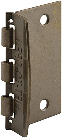 Prime-Line U 9873 Flip Action Door Lock – Reversible Antique Brass Privacy Lock with Anti-Lock Out Screw for Child Safe Mode, 2-3/4”