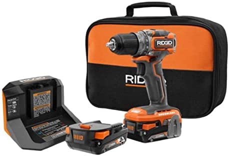 RIDGID 18V Brushless Sub Compact Cordless 1/2 in. Drill Driver Kit with (2) 2.0 Ah Battery, Charger and Bag