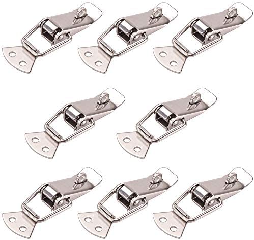 Rantecks 8PCS Toggle Clamp Stainless Steel Toggle Latch Clamp with Keyhole for Cabinet Boxes Trunk Door Toolbox Drawer and Closet