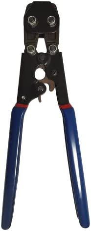 SANIK Ratchet PEX Pipe Clamps Cinch Tool, Crimping for Stainless Steel Clamps from 3/8 inch to 1 inch with 20pcs 1/2 inch and 10pcs 3/4 inch