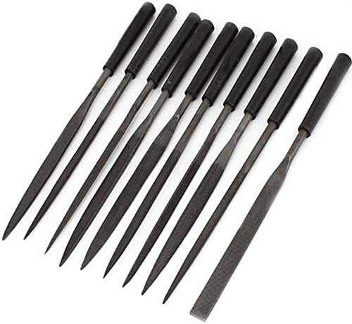 Sculpting Carving Woodworking Rasp Needle File Set, Hand Metal Tools, Needle File Flat, Square Rasp Woodworking Tools(10 Pack)