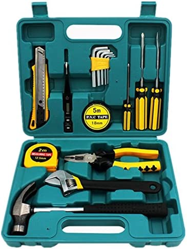 Shiratori Tool Set – General Household Hand Tool Kit with Plastic Toolbox Storage Case