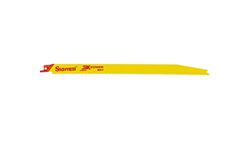 Starrett BT121014-5 Bi-Metal Fast Cut Tapered General Purpose Reciprocating Blade, 0.050″ Thick, 10-14 TPI, 12″ Length x 3/4″ Width (Pack of 5)